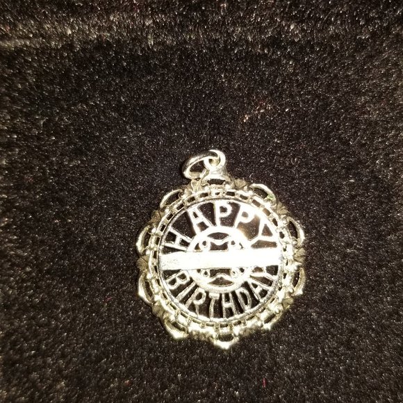 Silver "Happy Birthday" charm/pendant - Picture 3 of 5